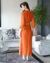 Serpil Kadın Turuncu Elbise 39184