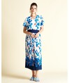Serpil Lady Ecru - Blue Skirt 30656