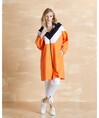 Serpil Lady Orange Trench coat 32092
