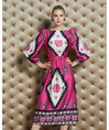 Serpil Lady Fuchsia Dress 35277