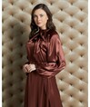 Serpil Kadın Kahverengi Elbise 35163