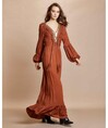 Serpil Lady Brown Dress 31626
