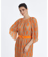 Serpil Kadın Orange Elbise 35721