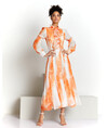 Serpil Lady Orange Dress 35868