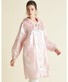 Serpil Lady Pink Trench coat 32366