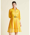 Serpil Kadın Sarı Elbise 32485