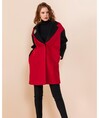 Serpil Lady Black - Red Coat 29405