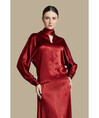 Serpil Lady Burgundy Skirt 35615