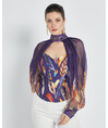 Serpil Lady Purple Bustier suit 35559