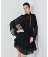 Serpil Kadın Siyah Elbise 36026