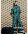 Serpil Kadın Siyah - Yeşil Bluz 35202