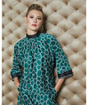 Serpil Kadın Siyah - Yeşil Bluz 35202