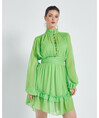 Serpil Kadın Yeşil Elbise 36026
