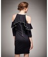 Serpil Kadın Siyah Elbise 29107