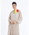 Serpil Lady Beige Dress 35924