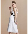 Serpil Lady White - Black Dress 28157