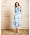 Serpil Lady Ecru - Blue Dress 32393