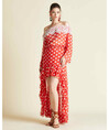 Serpil Lady Coral - Ecru Dress 28575