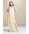 Serpil Kadın Sarı - Ekru Elbise 27993