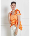 Serpil Lady Orange Blouse 34179