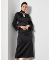 Serpil Kadın Siyah Elbise 37055
