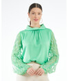 Serpil Kadın Koyu Yeşil Bluz 37319