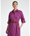 Serpil Lady Purple Dress 38430