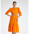 Serpil Lady Orange Dress 34857