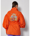 Serpil Lady Orange Coat 36383
