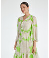 Serpil Kadın Yeşil Elbise 36398