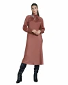 Serpil Kadın Kahverengi Elbise 35064