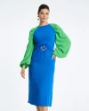 Serpil Kadın Mavi Elbise 38336
