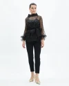 Serpil Lady Black Blouse 38496