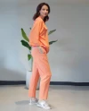 Long Sleeve Pocket Orange Suit 39828