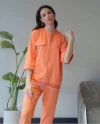Long Sleeve Pocket Orange Suit 39828