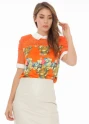 Serpil Lady Orange Blouse 20285