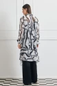 Judge Collar Patterned Long Sleeve Tunic