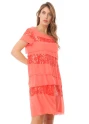 Serpil Lady Coral Dress 17704